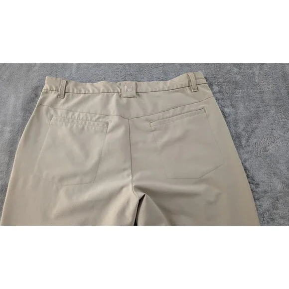 FootJoy FJ Pro Tour Golf Pants Mens 36x32 Tan Stretch Performance Chino - Picture 4 of 11
